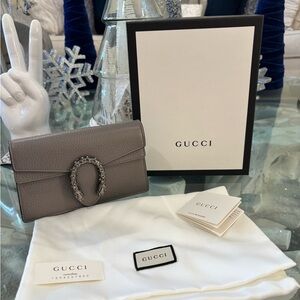 authentic gucci dionysus super mini shoulder bag in grey